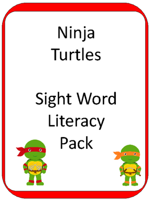 Title details for Ninja Turtle Sight Word CENTER by Teaching my Two - Available